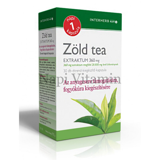 Interherb Napi 1 Zöld tea Extraktum 30x